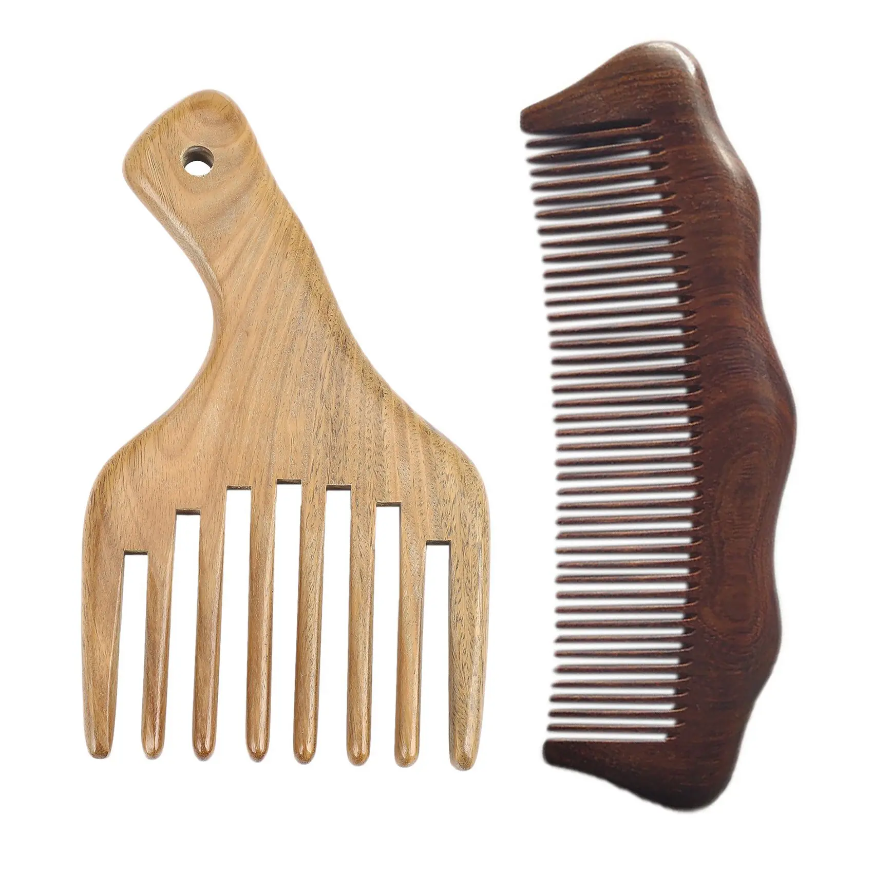 

HAEGER Wooden Massage Brush Hair Anti-Static Wooden Hair Comb With Anti-Static Comb Sandalwood Combs Solid Wood Comb