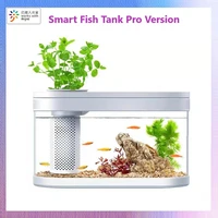xiaomi geometry amphibious eco fish tank pro automatic timing feeding wifi smart box work with mijia full color gamut lighting