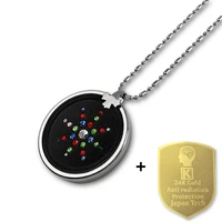 1 quantum energy pendant necklace with 6 anti radiation protection shield stickers for phone