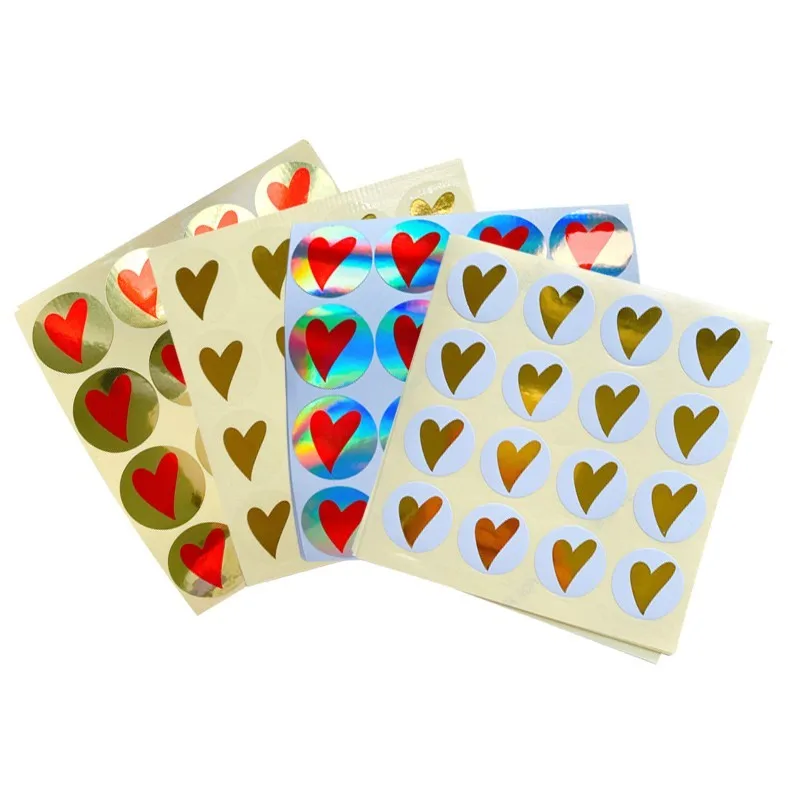 10 упак./лот горячего тиснения фольгой love уплотнение декоративные Стикеры ремесло