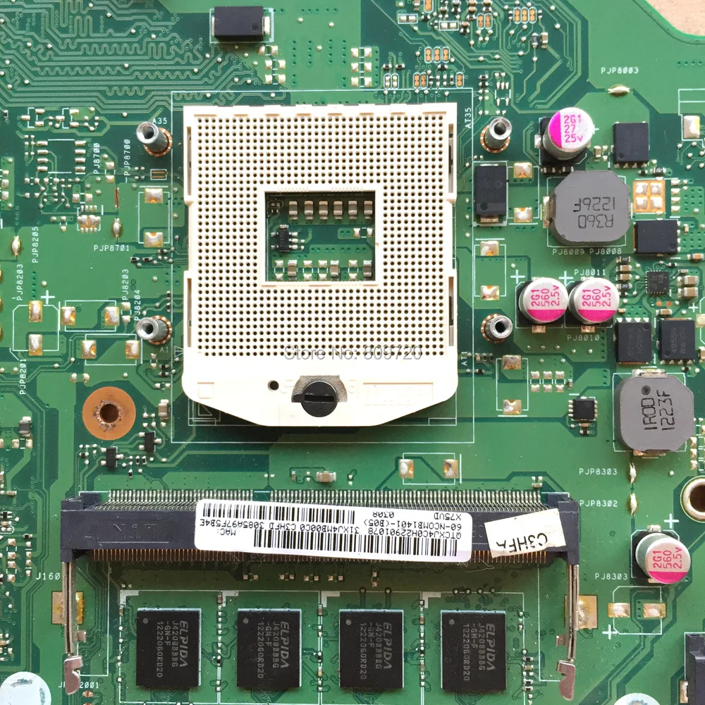 Материнская плата для ноутбука X75VD REV 2 0 X75VB X75VC socket989 DDR3 GT610M Asus i5-3230M | Компьютеры и