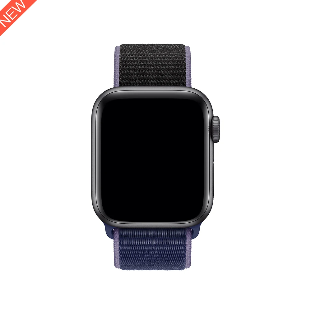 Mignight Blue Black Нейлоновый спортивный ремешок для Apple Watch серии 5 4 3 44 мм 40 мм ремешок для часов браслет для iwatch 4 44 мм 42 мм 38 мм 3 2 Hyper - Цвет ремешка: Mignight Blue Black