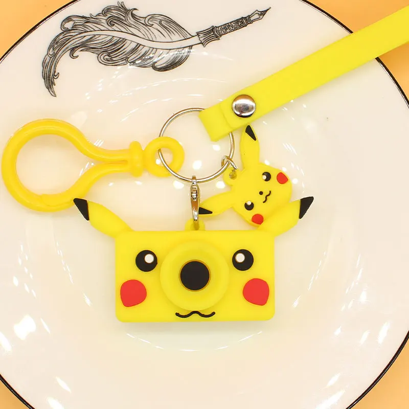 Креативный мультфильм Пикачу Кукла Кулон брелок для автомобиля Мода Аниме