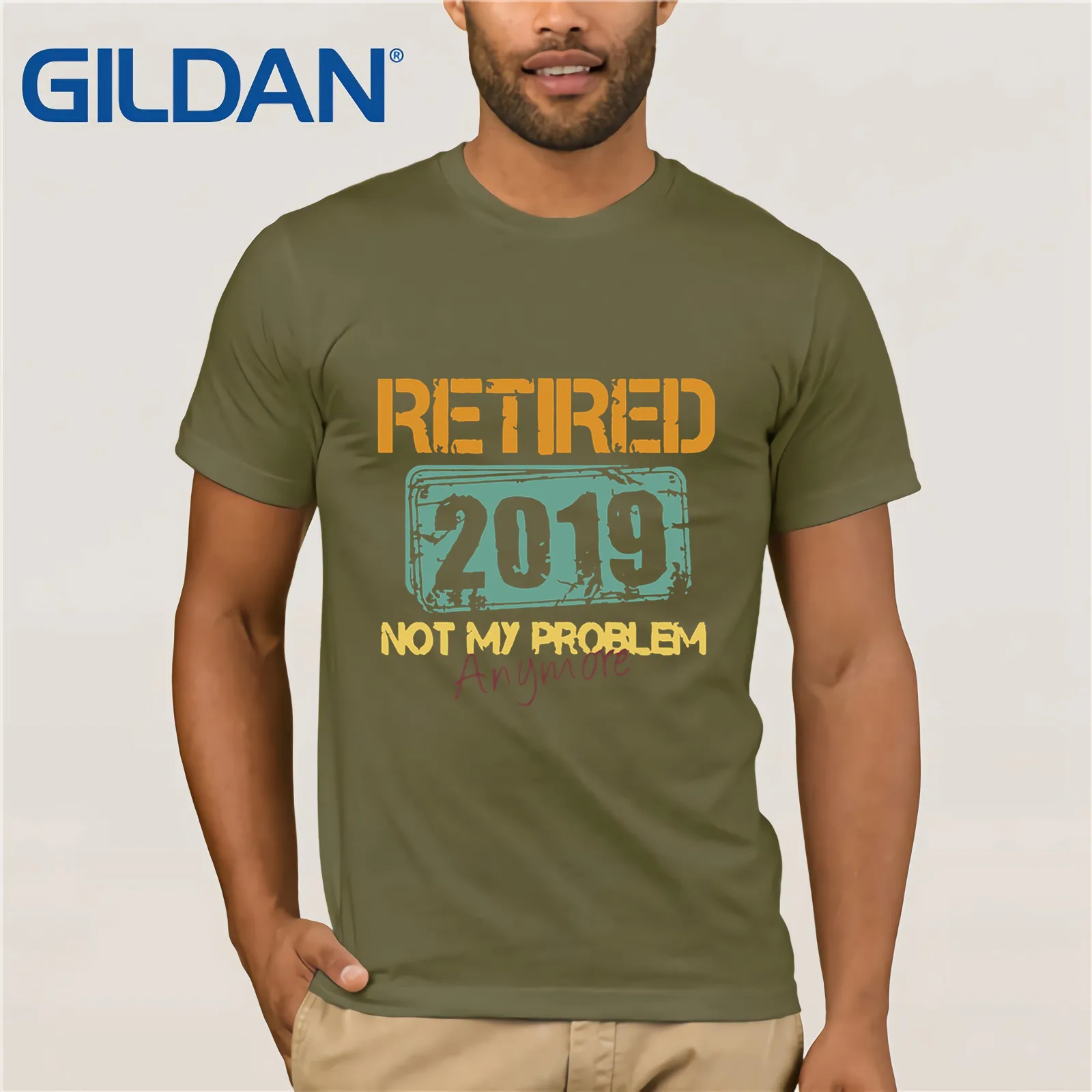 Receed 2019 Not My больше Shrit Летняя мужская футболка с коротким рукавом круглым вырезом