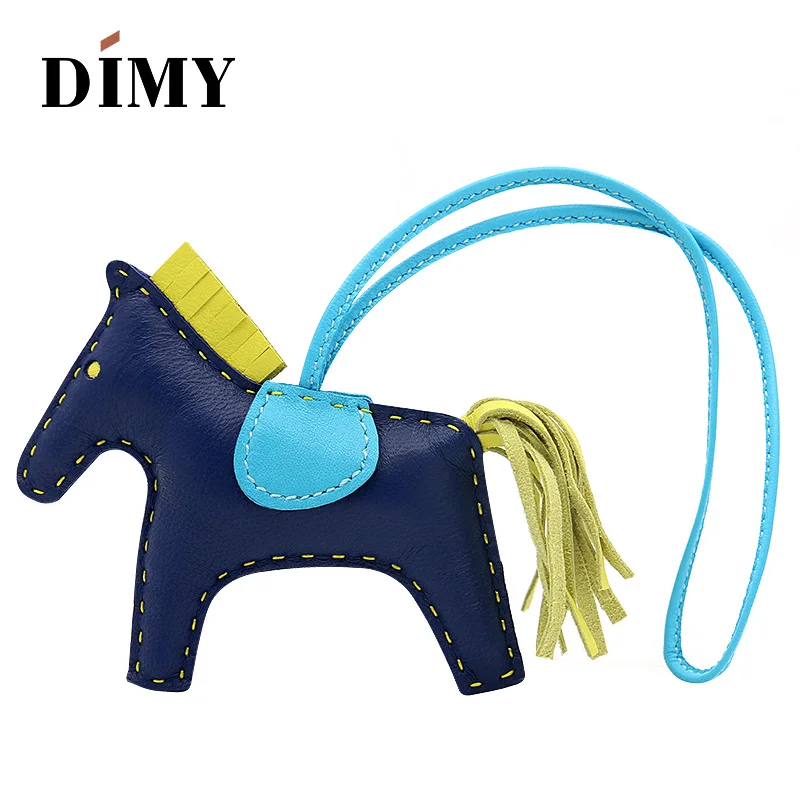 DIMY ручная работа Натуральная овечья кожа мини сумка с пони милая лошадь шарм