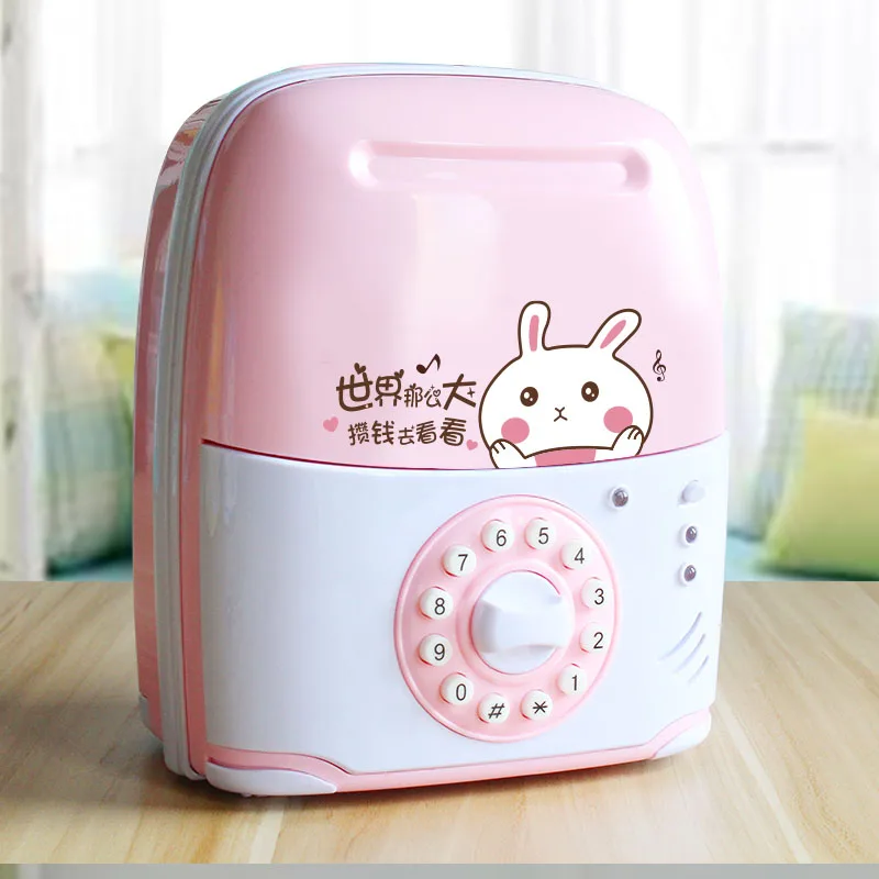 Электронный банкомат скрытый сейф мультфильм панда автоматическая копилка