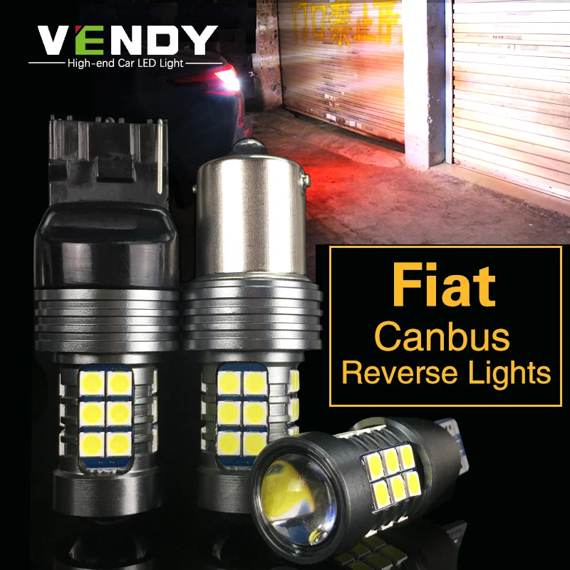 

1pcs Car LED Reverse Light Bulb W16W T15 W21W P21W BA15S For Fiat freemont 500 500L 500X albea ducato linea idea palio panda uno