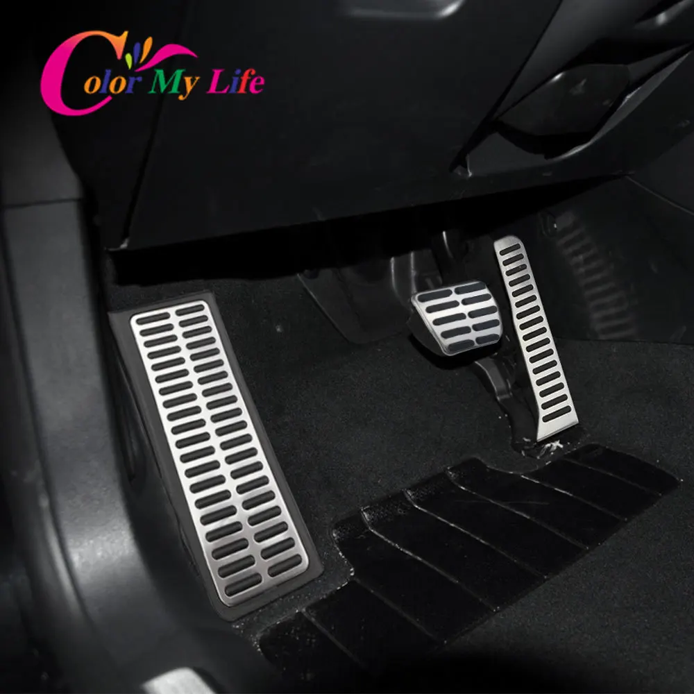 Автомобильные педали Color My Life из нержавеющей стали для Volkswagen VW CC Passat B6 B7 R36 R line Skoda