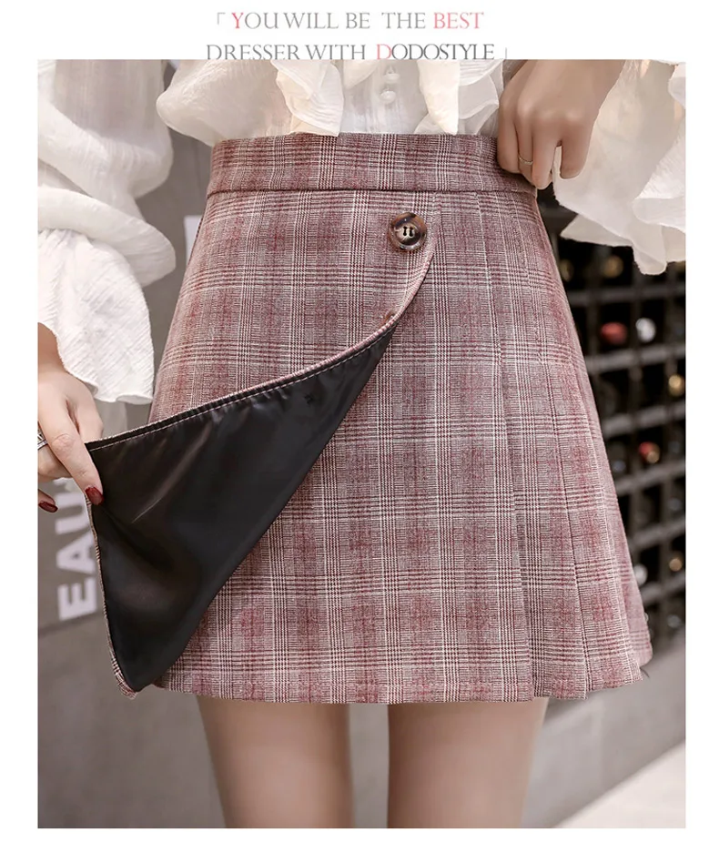 Юбки faldas mujer женские осенне-зимние moda harajuku плиссированные клетчатые плисады клетчатые Мини Короткие микро сексуальные пляжные юбки