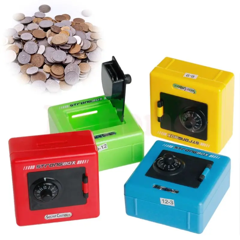 Money Box Code Safe Coins Cash Square Saving Pot Piggy Bank Combination Lock LX9C | Дом и сад