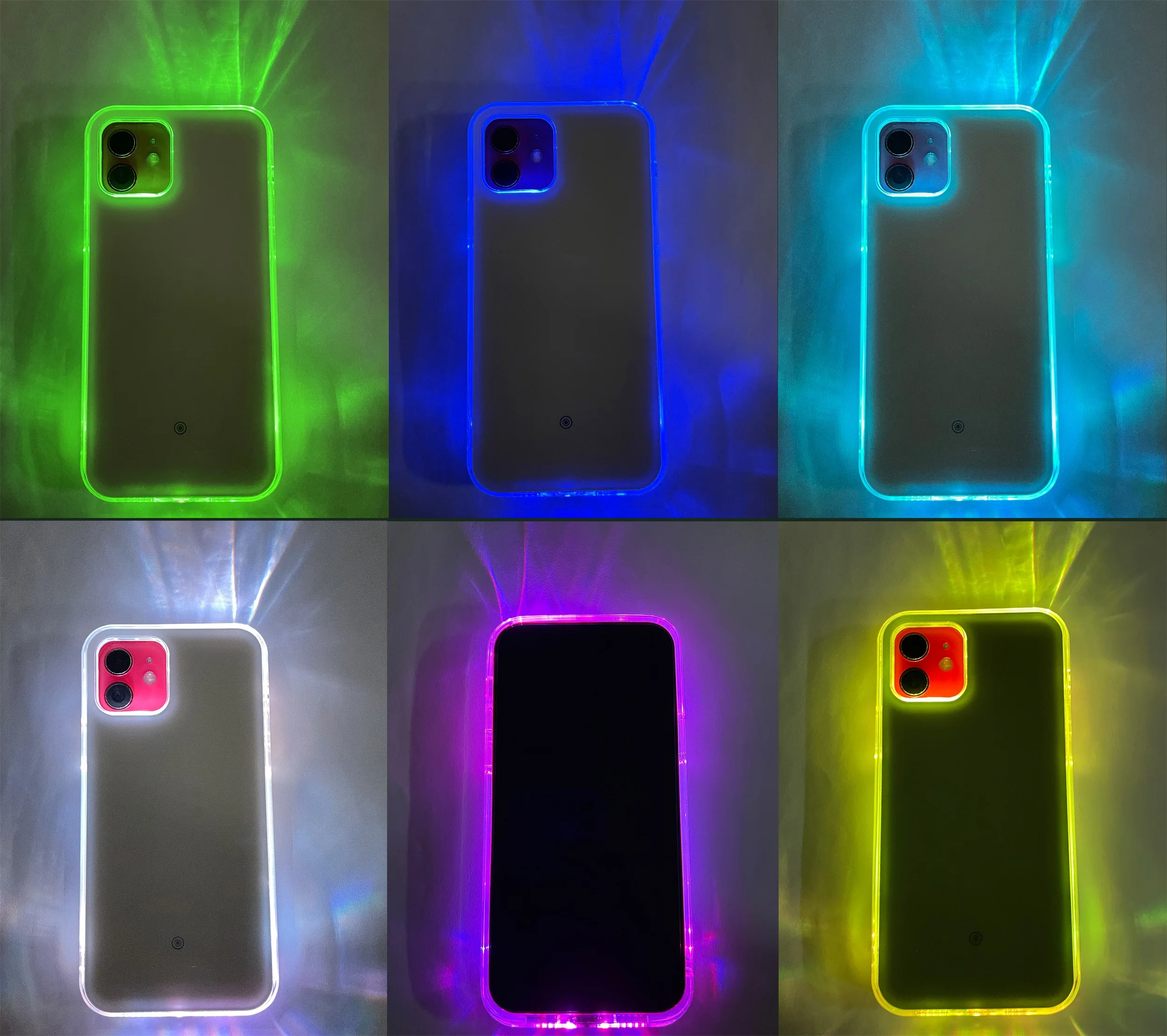 

Новый светящийся чехол для телефона IPhone 11 Pro Max/12 Mini/12 Pro/12 Pro Max Light Rap Music Call Flash силиконовый защитный чехол