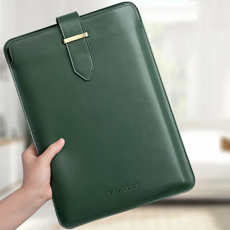 

Genuine Leather Laptop Bag Tablet Case Protective Sleeve for Surface Pro 8 13 Inch