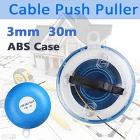 3mm 30m threading device wire through wall steel cable wire puller fiberglass metal wall wire conduit cable push puller