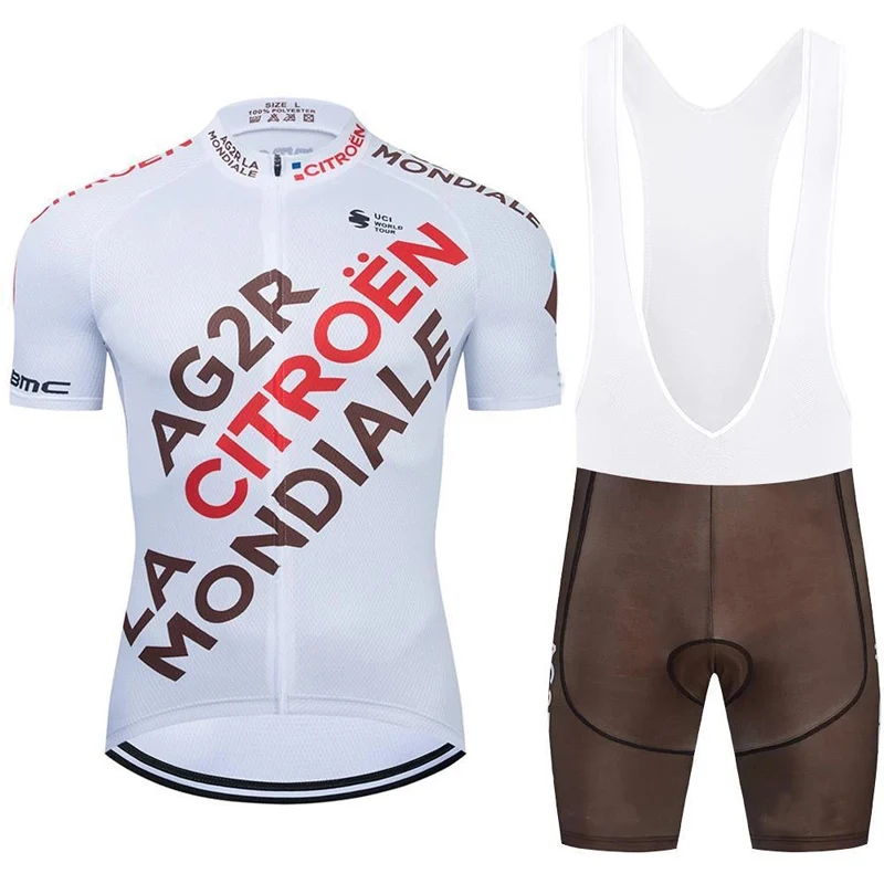 2021 Новый AG2R езда на велосипеде комплект из Джерси одежда для велоспорта Pro Team