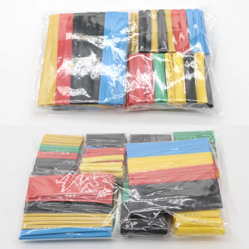 

164/328pcs Polyolefin Shrinking Assorted Heat Shrink Tube Set Wire Cable Insulated Sleeving Tubing hand tools Kit