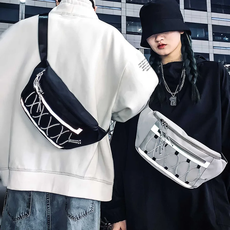 Сумка на пояс Мужская Светоотражающая Женский кошелек-чехол для телефона