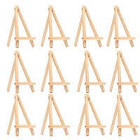 8pcs kids mini wooden easel art painting name card stand display holder drawing for school student artist supplies 8 pack