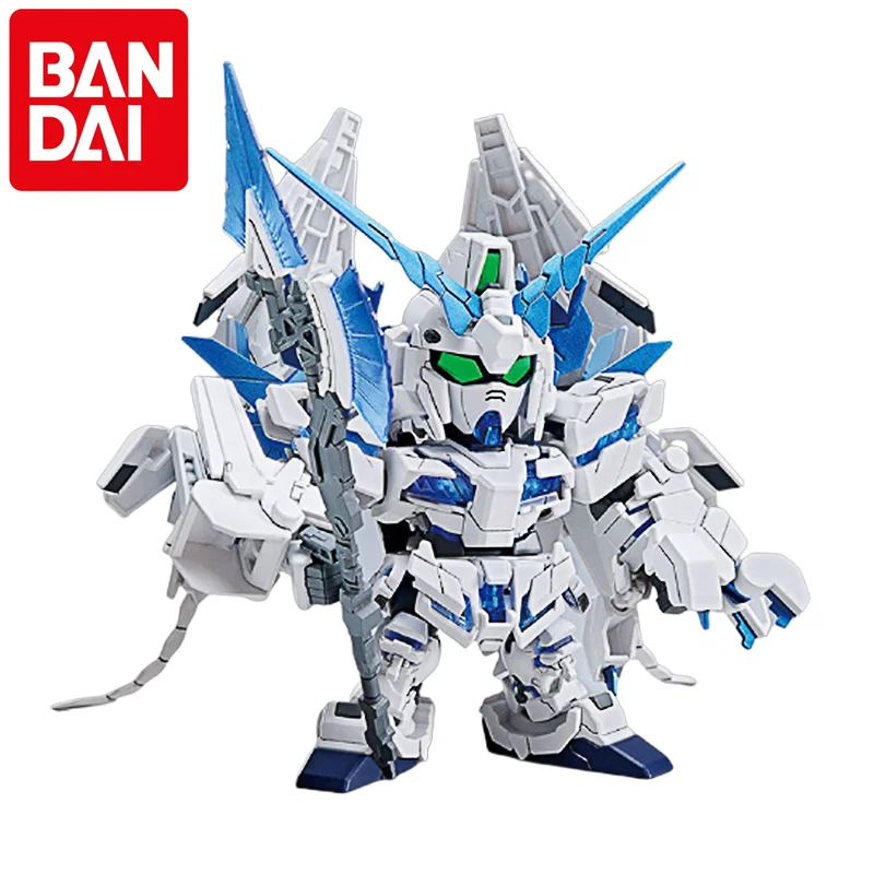 BANDAI Original Japanese animation, model SD BB fighter NT perfect unicorn Gundam model, anime character