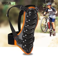 wosawe children motorcycle back protector kneepads knee protector roller skating riding ski special removable kids back support