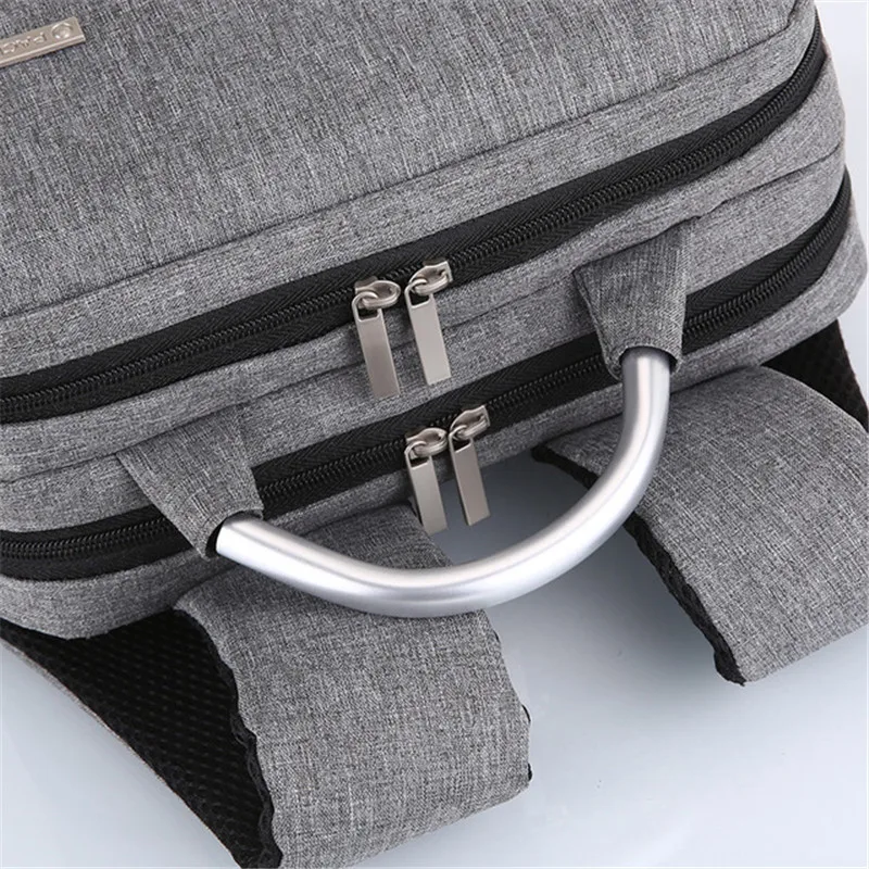 Серый Рюкзак для ноутбука мужские рюкзаки бизнес ноутбук Mochila водонепроницаемый