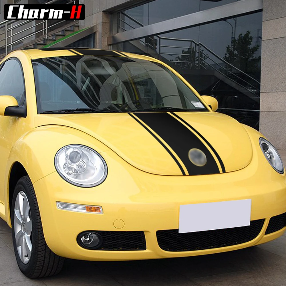 Автомобильный Стайлинг ралли спорт фотоальбом для Volkswagen Beetle 2002 2006 капот крыша