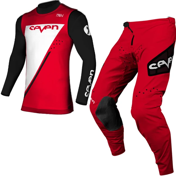 2022 Seven MX ECHELON Motocross Jersey Set Red Moto Costume Dirt Bike Suit Off Road Motorcycle Gear | Автомобили и мотоциклы