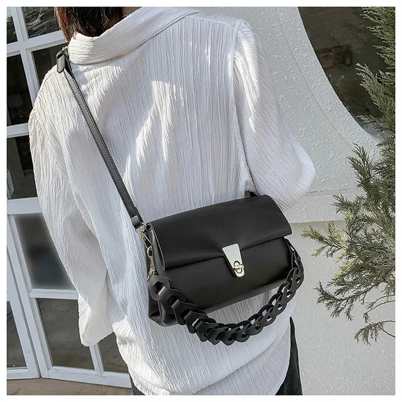 

Women's Bag 2021 New High-Quality PU Leather Shoulder Crossbody Bags Lady Fashion Branded Handbags And Purses Luxury Female Bag