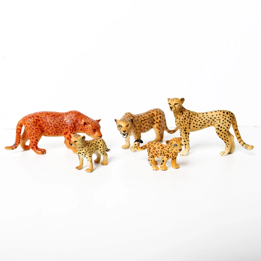 Подлинные дикие животные Kingdom White tigeress leopard Lion panther фигурки животных с кубиками