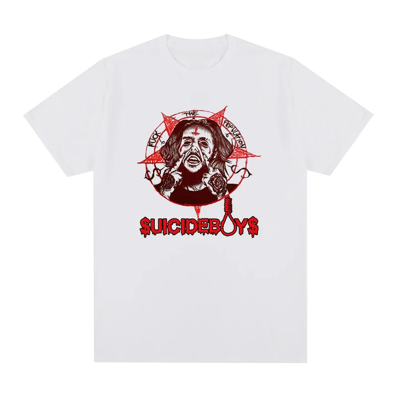 

$uicideboy$ Suicide Boys Suicideboys Hip Hop Rap white t-shirt Cotton Men T shirt New TEE TSHIRT Womens tops
