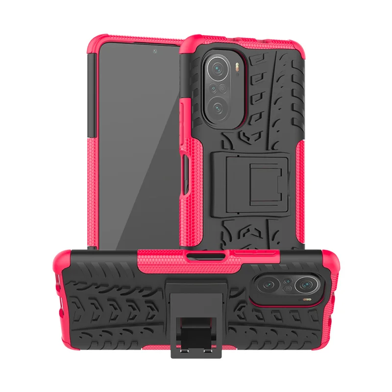 for xiaomi poco f3 case for poco f3 capas armor holder stand bumper shockproof dual layer hard cover for xiaomi poco f3 fundas free global shipping