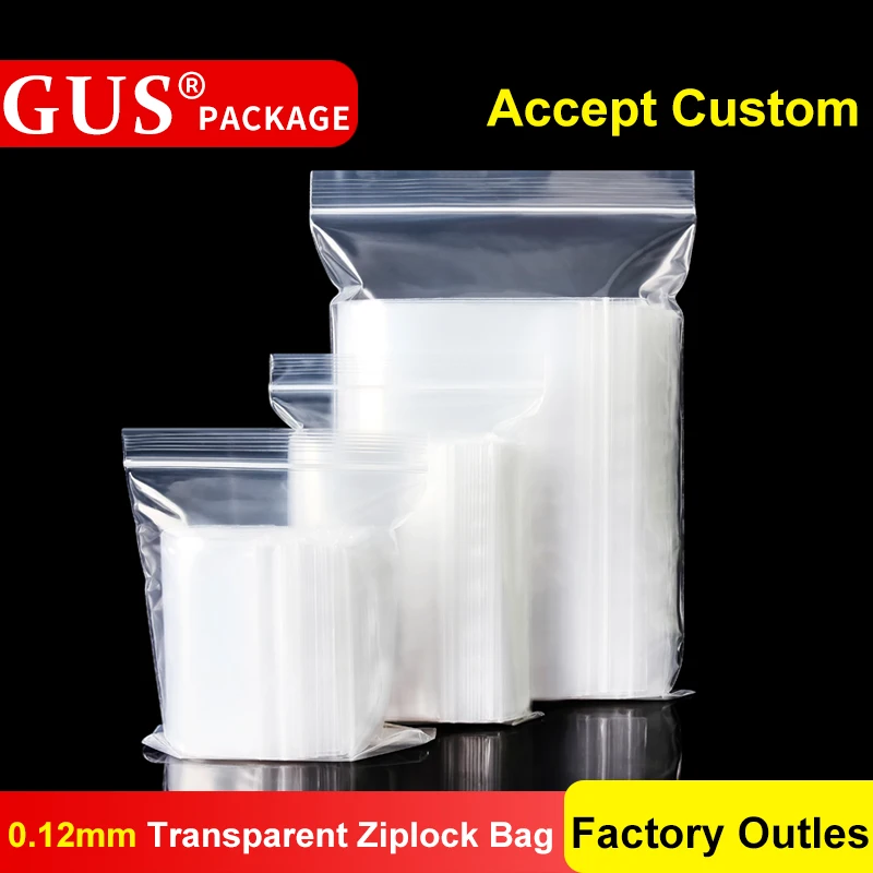 100 шт./пакет оптовая продажа Пластик прозрачный молнией Костюмы хранения посылка