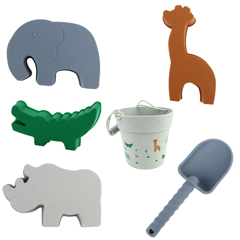 

Детские летние игрушки с симпатичными животными, модель Ins, приморские пляжные игрушки, резиновые формы для дюн и песка, Наборы инструментов...