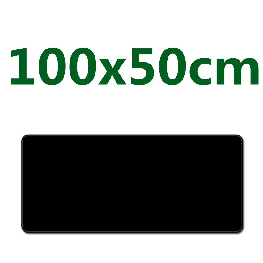 Черный коврик для мыши FFFAS размер 120x50 см игровой компьютера ноутбука настольной