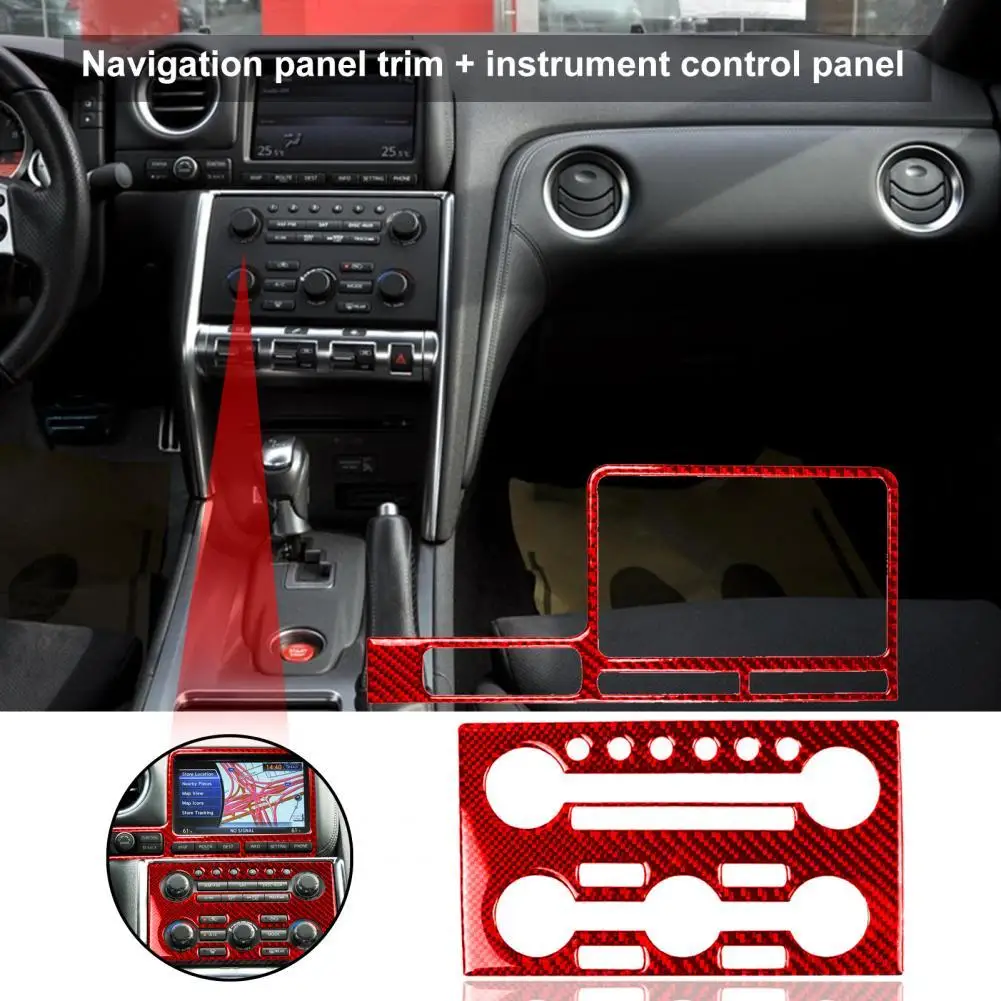 

Декоративная Красная Наклейка на панель приборной панели с глянцевой поверхностью для левого привода GTR R35 2008-2016