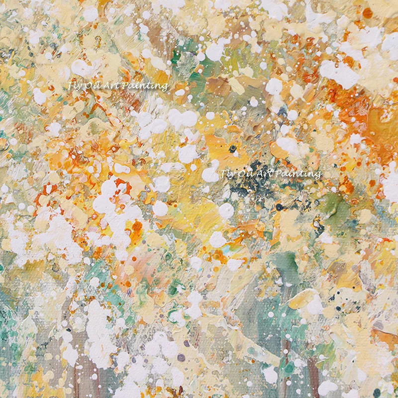 100% бирюза ручной работы настенный художественный холст абстрактная живопись