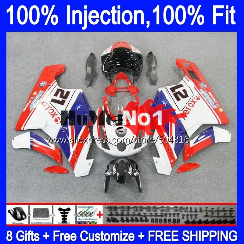 

Кузов OEM для DUCATI 749, 999 S, R, 749R, 999R, корпус белого, красного цвета, 123MC.10, 749-999, 2005, 2006, 749S, 999 S, 05, 06, комплект обтекателей