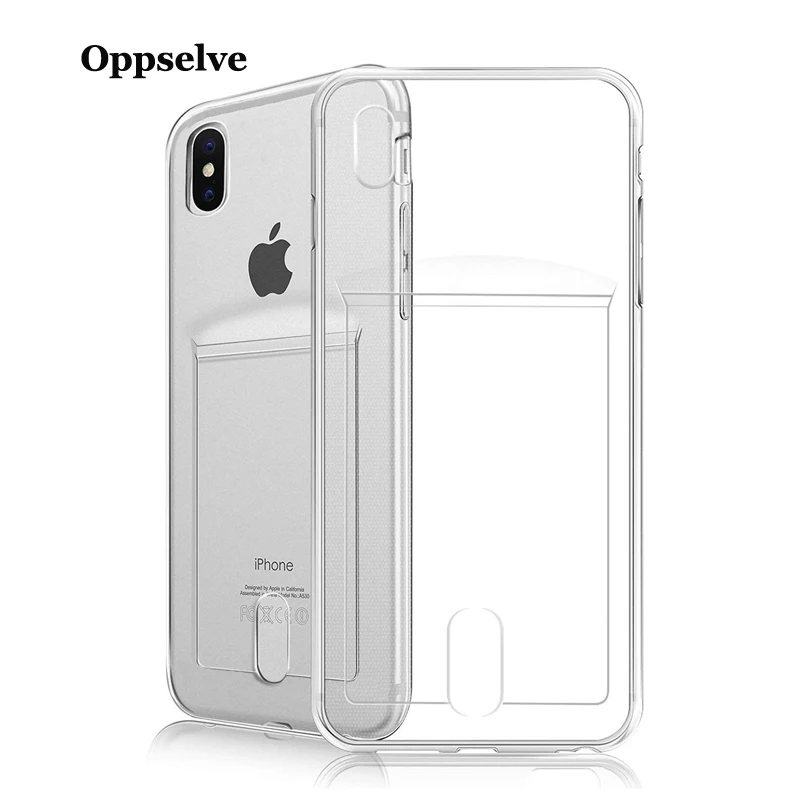 Роскошный чехол для карт iPhone 11 12 13 Pro Max X XS 8 7 6 SE Plus Capinha тонкий мягкий силиконовый