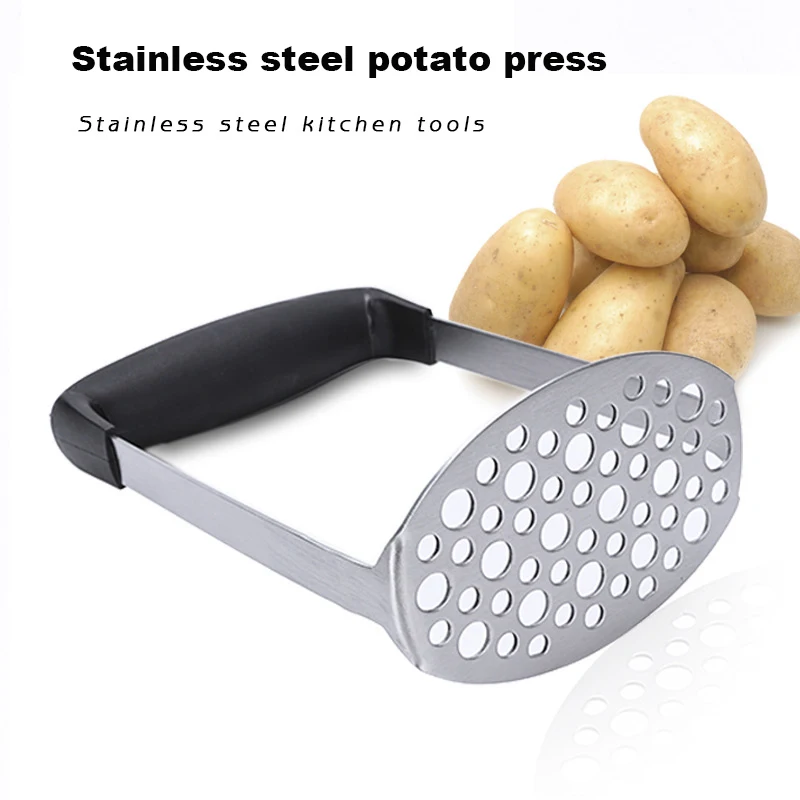 

Kitchen Fruit and Vegetable Gadgets Household Goods Manual Stainless Steel Pressure Mash Potato Pressure Masher