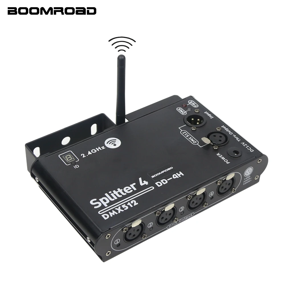 2 4G Беспроводной DMX сплиттер для сцены светильник влияние DMX512 усилитель сигнала 4