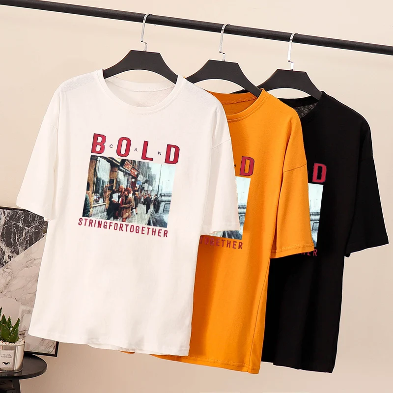 Новое поступление 2019 Офисная Женская футболка Shudaji короткая обычная с круглым