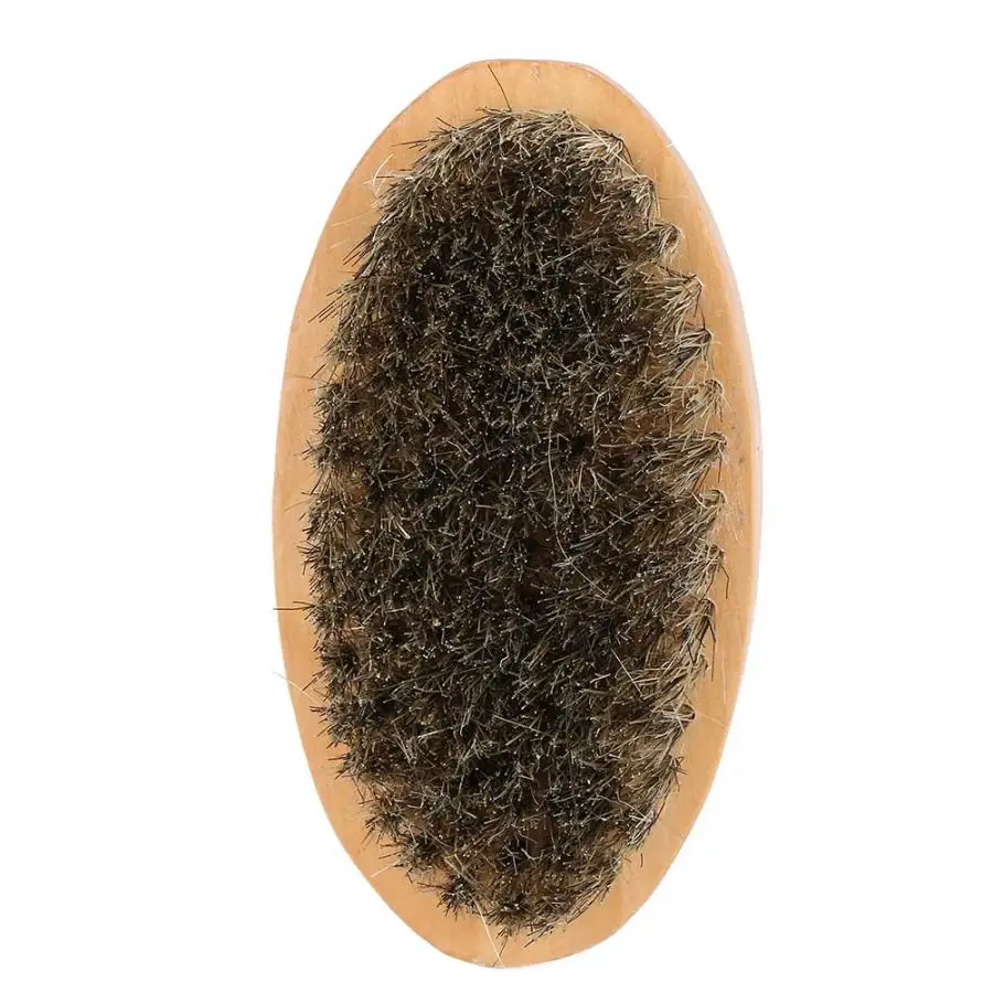 Мягкая щетина кабана деревянная щетка для бороды парикмахерский инструмент