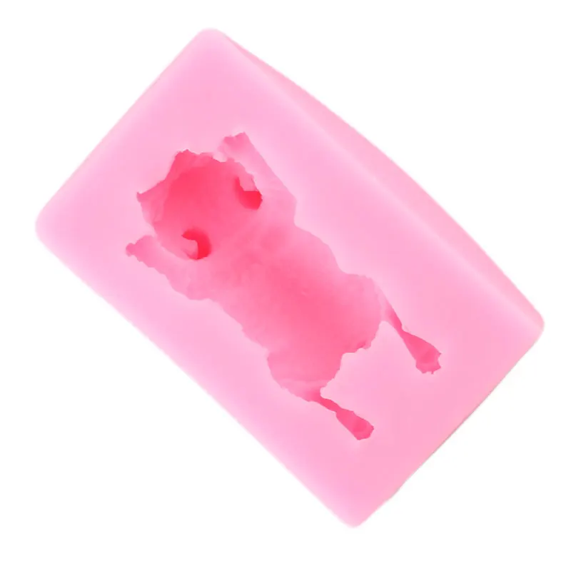 Милая собака силиконовые формы торт 3D шар форма для мороженого пудинг быстрого