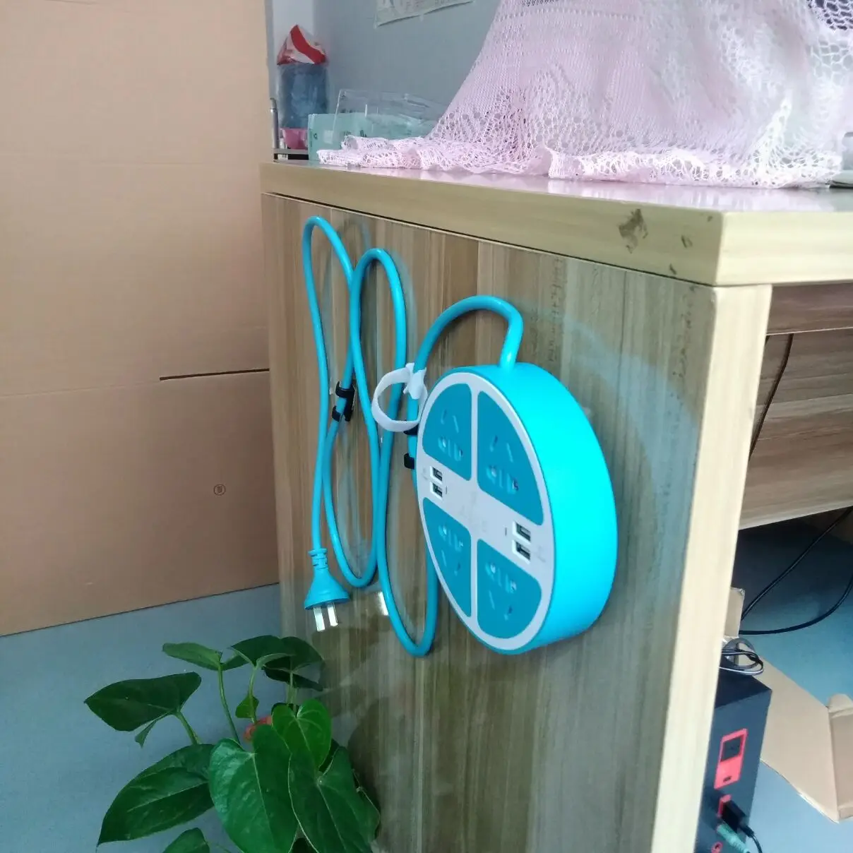 Настольная круглая розетка 5 в 4 а 4usb-порта для зарядки 4ac CN отверстий с безопасным
