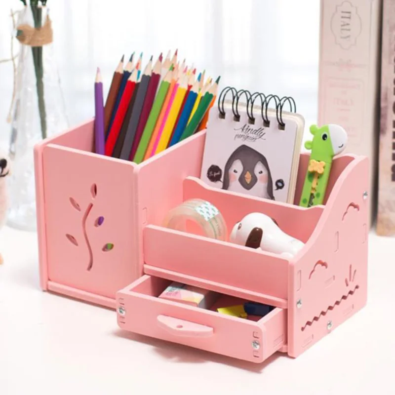 1 шт. Многофункциональный школьный стол ручка карандаши Ящик Контейнер Коробка