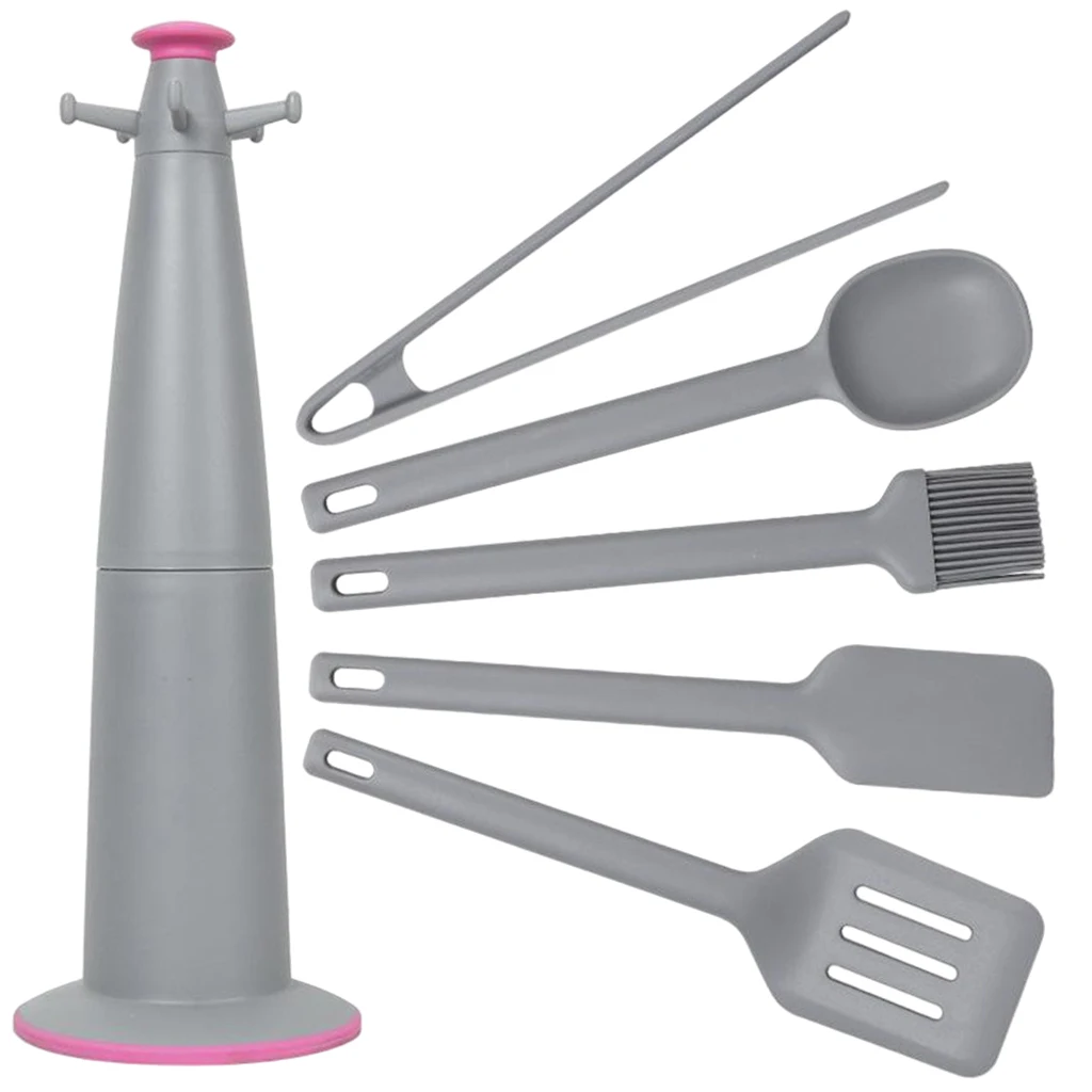 

Silicone Cooking Utensil Set 6Pieces Cooking Kitchen Utensils Set Kitchen Gadgets Cooking Tools Set