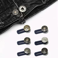 metal retractable buckle buttons for clothing jeans adjustable waistline increase waist fastener extended button