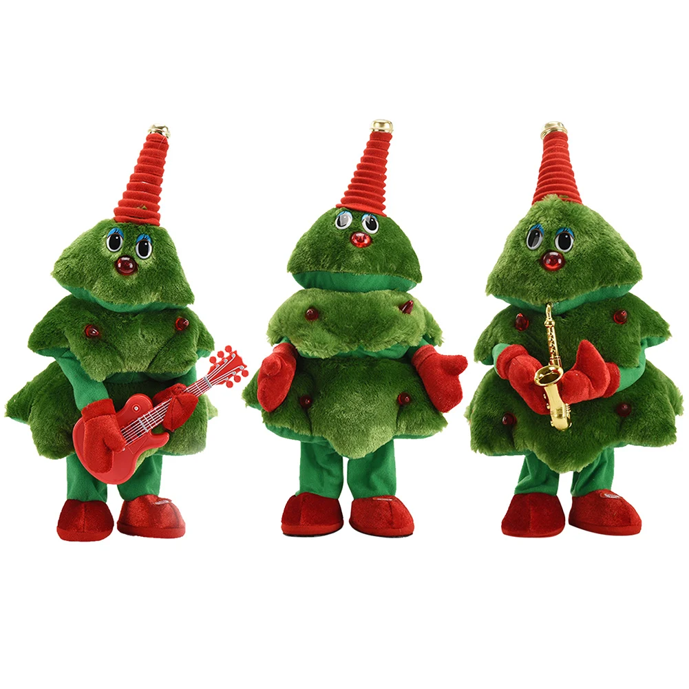 

Dancing Christmas Tree Electronic Plush Toys Gifts Ornaments for Children Singing Electric Toy for Kids Christmas Gift