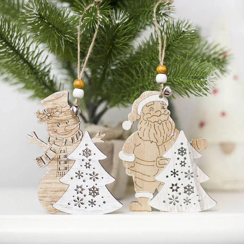 Подвеска в виде Санта Клауса снеговика оленя украшение на новый год