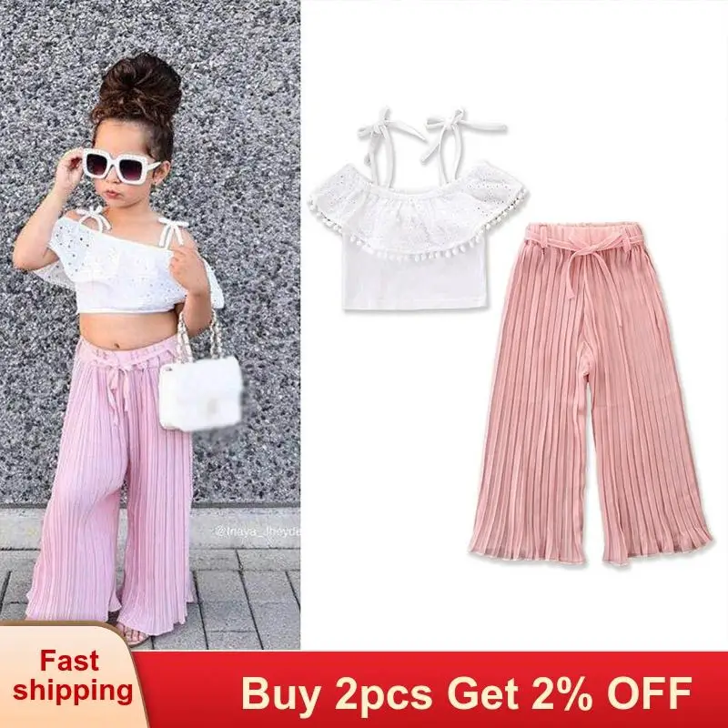 Bear Leader/комплект одежды для девочек 2020 г. новый белый топ на бретельках + розовые