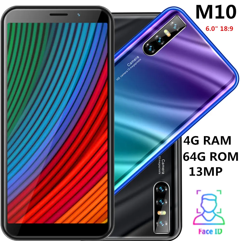 M10 смартфон с четырёхъядерным процессором ОЗУ 4 Гб ПЗУ 64 ГБ 13 МП 6 0 дюйма|Смартфоны|